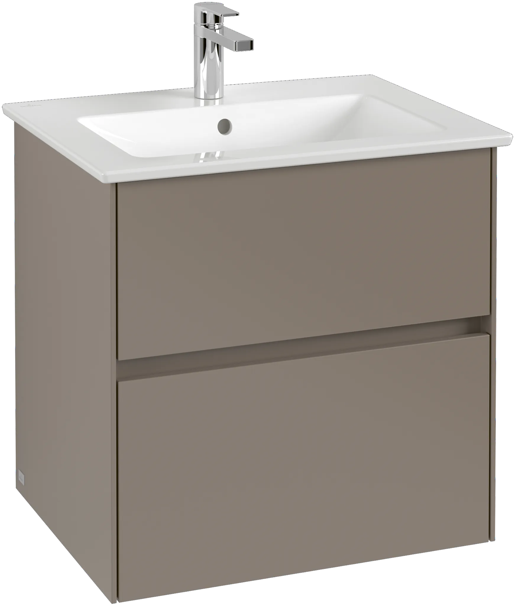 Villeroy & Boch Waschtischunterschrank „Collaro“ 611 × 610 × 480 mm Wine Red, mit Beleuchtung, für Becken mittig Villeroy & Boch Waschtischunterschrank „Collaro“ 611 × 610 × 480 mm Wine Red, mit Beleuchtung, für Becken mittig