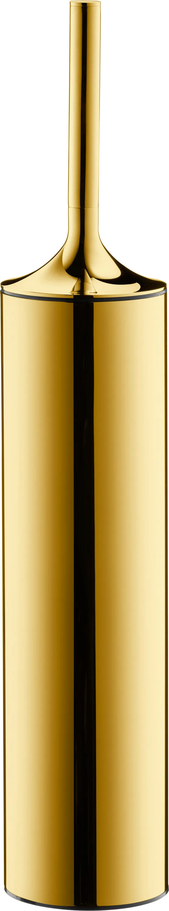 Duravit Toilettenbürstengarnitur bodenstehend „Starck T“ 8 × 43,2 cm in Gold (poliert), Befestigung sichtbar Duravit Toilettenbürstengarnitur bodenstehend „Starck T“ 8 × 43,2 cm in Gold (poliert), Befestigung sichtbar