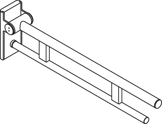 HEWI Toilettenstütze „System 900“, Befestigung verdeckt HEWI Toilettenstütze „System 900“, Befestigung verdeckt