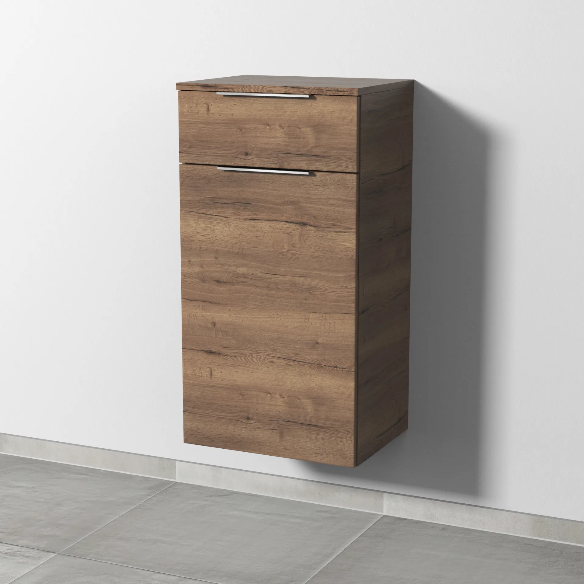 Sanipa Mittelschrank „3way“ 450 × 850 × 345 mm in Eiche Tabak