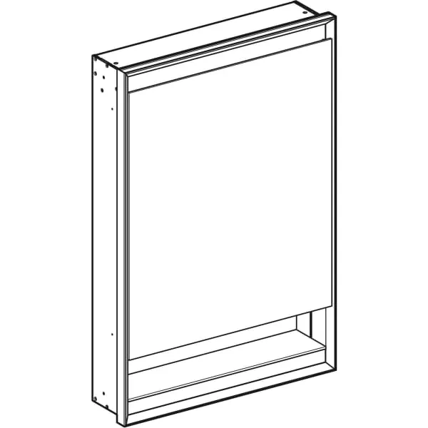 Geberit Spiegelschrank „ONE“ in weiß / Aluminium pulverbeschichtet, Geberit Spiegelschrank „ONE“ in weiß / Aluminium pulverbeschichtet,