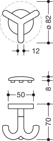 HEWI Dreifachhaken „Serie 477“