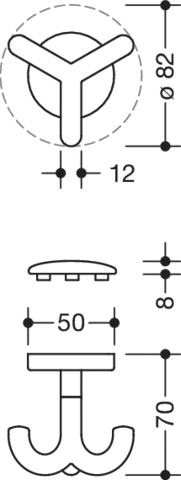 HEWI Dreifachhaken „Serie 477“ HEWI Dreifachhaken „Serie 477“