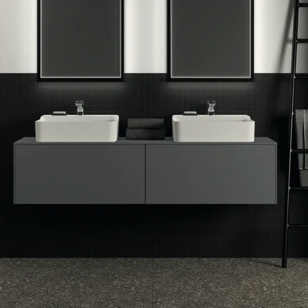 Ideal Standard Waschtischunterschrank Conca, 2 Auszüge, anthrazit