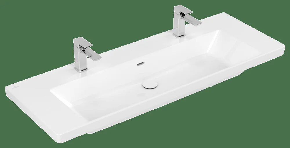 Villeroy & Boch Subway 3.0 Schrankwaschtisch TitanCeram 1300x475mm Rechteck 2HL. Weiß Alpin Villeroy & Boch Subway 3.0 Schrankwaschtisch TitanCeram 1300x475mm Rechteck 2HL. Weiß Alpin