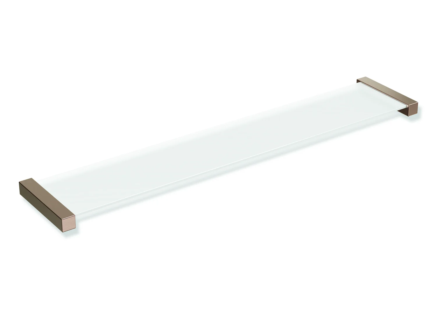 Ablage, Edelstahl, PVD, Ablagefläche aus ESG-Glas (4 mm), von der Unterseite satiniert, Breite 616 mm, Höhe 20 mm, Tiefe 122 mm, in Farbe CK (Messing glänzend) Ablage, Edelstahl, PVD, Ablagefläche aus ESG-Glas (4 mm), von der Unterseite satiniert, Breite 616 mm, Höhe 20 mm, Tiefe 122 mm, in Farbe CK (Messing glänzend)