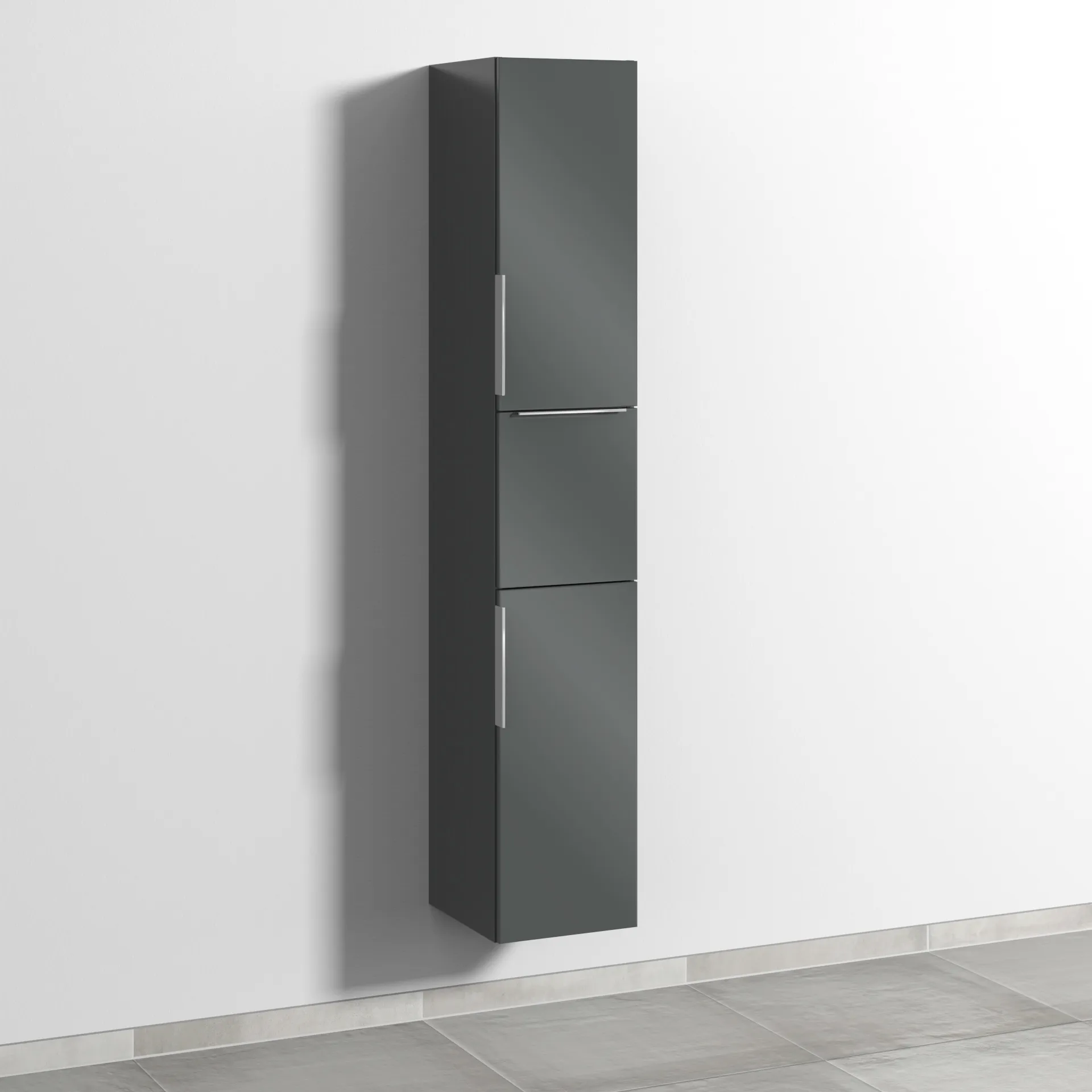 Sanipa Hochschrank „3way“ 300 × 1700 × 345 mm Anschlag rechts, in Anthrazit (glanz), Anschlag rechts Sanipa Hochschrank „3way“ 300 × 1700 × 345 mm Anschlag rechts, in Anthrazit (glanz), Anschlag rechts