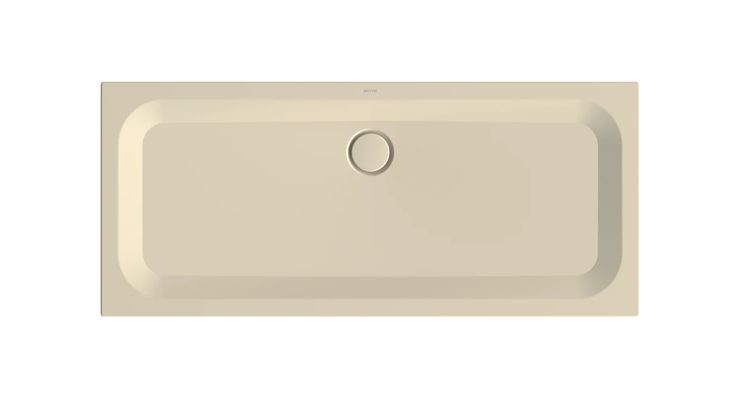 Bette rechteck Duschwanne „BetteUltra“ 1600 × 700 mm mit BetteAntirutsch Pro, ohne Oberflächenveredelung, ohne Wannenträger, in Jasmin