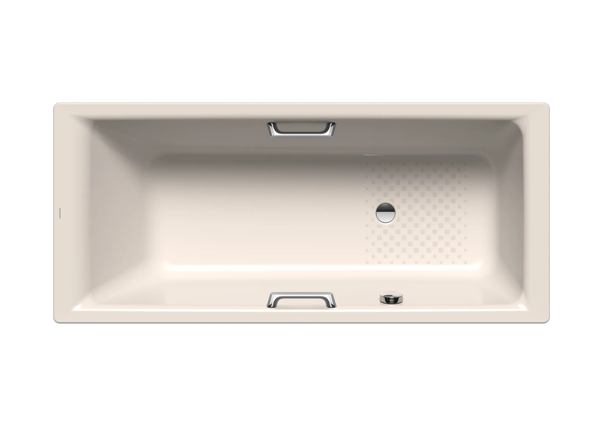 Kaldewei Badewanne „Puro“ Star rechteck 170 × 70 cm, mit Grifflochbohrungen mit seitlicher Überlaufbohrung, in pergamon