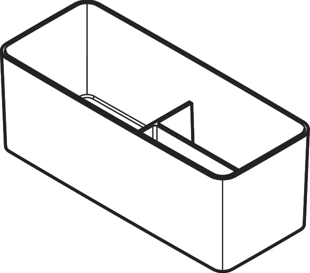 Hansgrohe IntraStoris Box, groß, Basis Set 90/220 mm, Mattschwarz