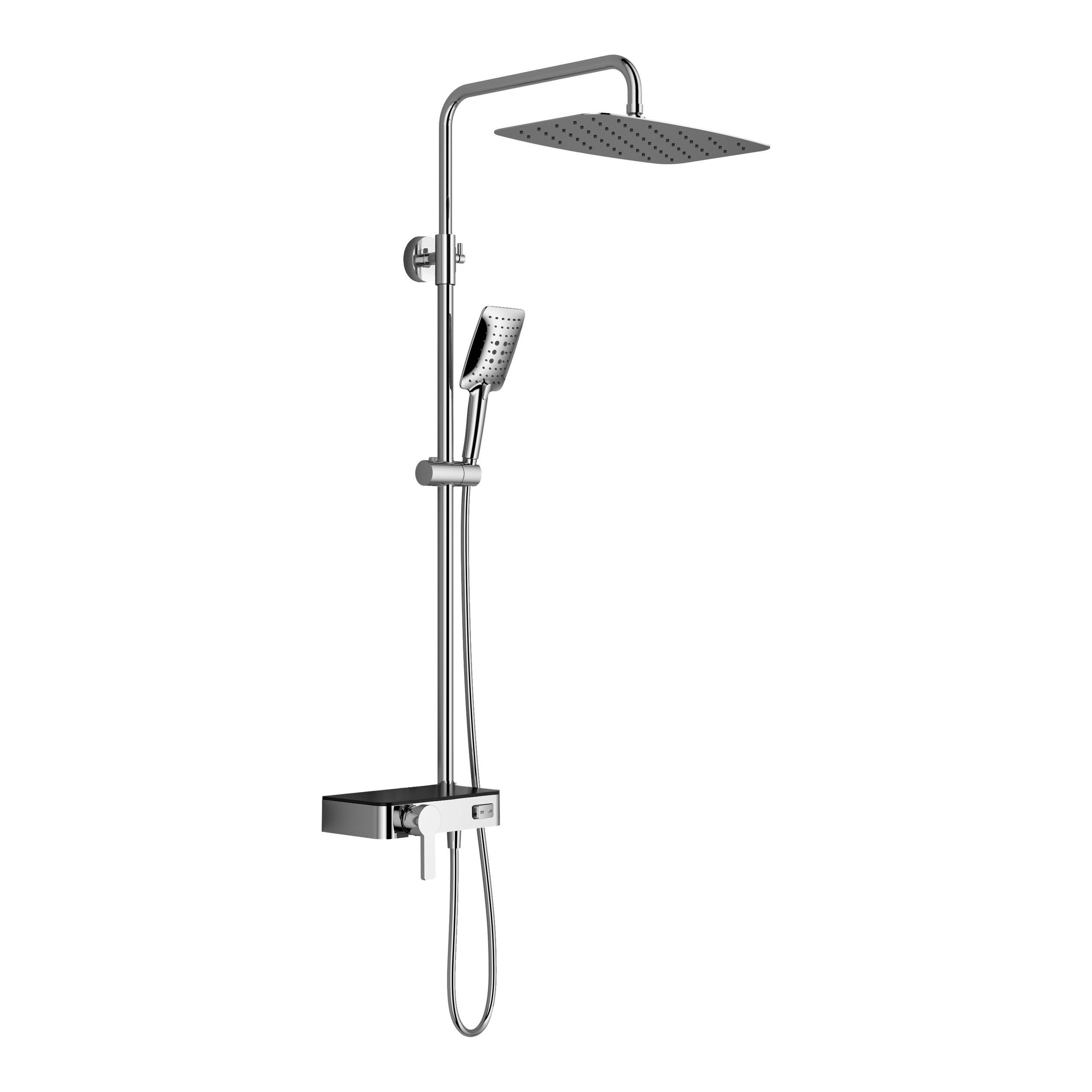 HSK Shower-Set Umsteller „Softcube AquaSwitch Mix“ mit Einhebelmischer Ausladung 385 mm in weiß / chrom HSK Shower-Set Umsteller „Softcube AquaSwitch Mix“ mit Einhebelmischer Ausladung 385 mm in weiß / chrom