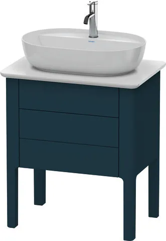 Duravit Waschtischunterschrank bodenstehend „Luv“ 63,8 × 74,3 × 45 cm Nachtblau Seidenmatt Duravit Waschtischunterschrank bodenstehend „Luv“ 63,8 × 74,3 × 45 cm Nachtblau Seidenmatt