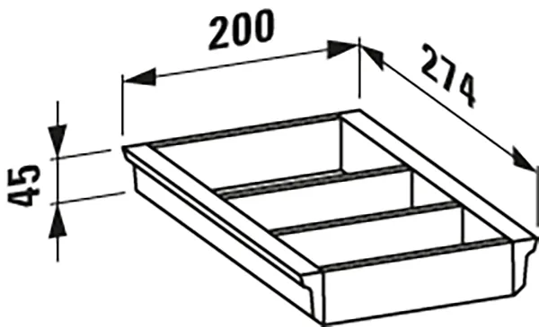 Laufen Ordnungssystem SPACE 274x200x45 für Waschtischunterbauten weiß Laufen Ordnungssystem SPACE 274x200x45 für Waschtischunterbauten weiß