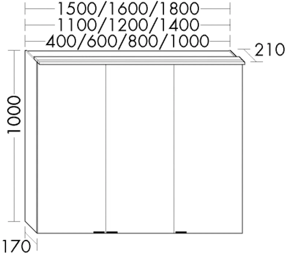 Spiegelschrank rc40Solitaire von burgbad - beidseitig verspiegelt, LED-Aufsatzleuchte dimmbar (3 Stufen), Lichttemperatur-Steuerung Kalt/Warmweiß 3000 K - 6000 K, Glaseinlegeböden, Schalter/Steckdosenelement, Vergrößerungsspiegel, IP24, H. 1000 mm, B. 60 Spiegelschrank rc40Solitaire von burgbad - beidseitig verspiegelt, LED-Aufsatzleuchte dimmbar (3 Stufen), Lichttemperatur-Steuerung Kalt/Warmweiß 3000 K - 6000 K, Glaseinlegeböden, Schalter/Steckdosenelement, Vergrößerungsspiegel, IP24, H. 1000 mm, B. 60