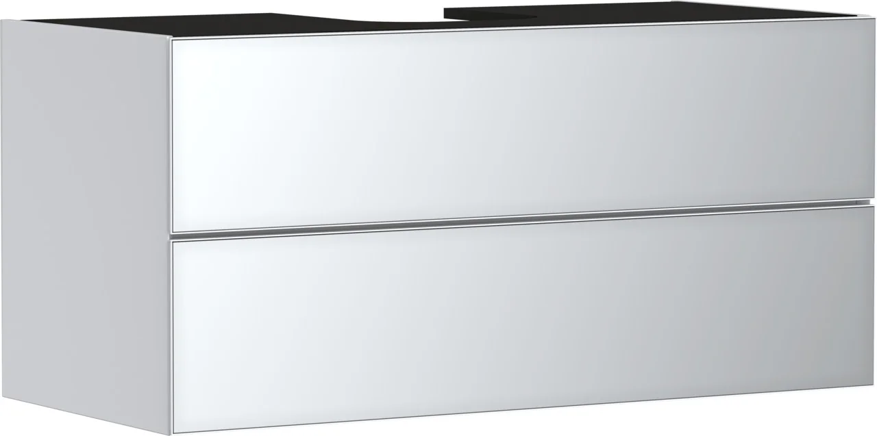Hansgrohe Xevolos E Waschtischunterschrank Mattweiß 1180x550 mm mit 2 Schubkästen, griff- und siphonausschnittlos, SoftClose, PushOpen, vormontiert Hansgrohe Xevolos E Waschtischunterschrank Mattweiß 1180x550 mm mit 2 Schubkästen, griff- und siphonausschnittlos, SoftClose, PushOpen, vormontiert