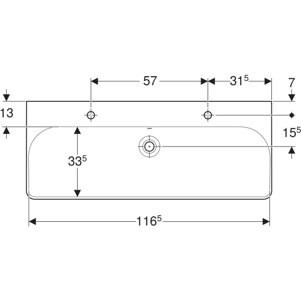 Wandwaschtisch „Smyle Square“, rechteckig, mit Überlauf, Hahnlochposition links und rechts 120 × 48 cm in weiß alpin Wandwaschtisch „Smyle Square“, rechteckig, mit Überlauf, Hahnlochposition links und rechts 120 × 48 cm in weiß alpin