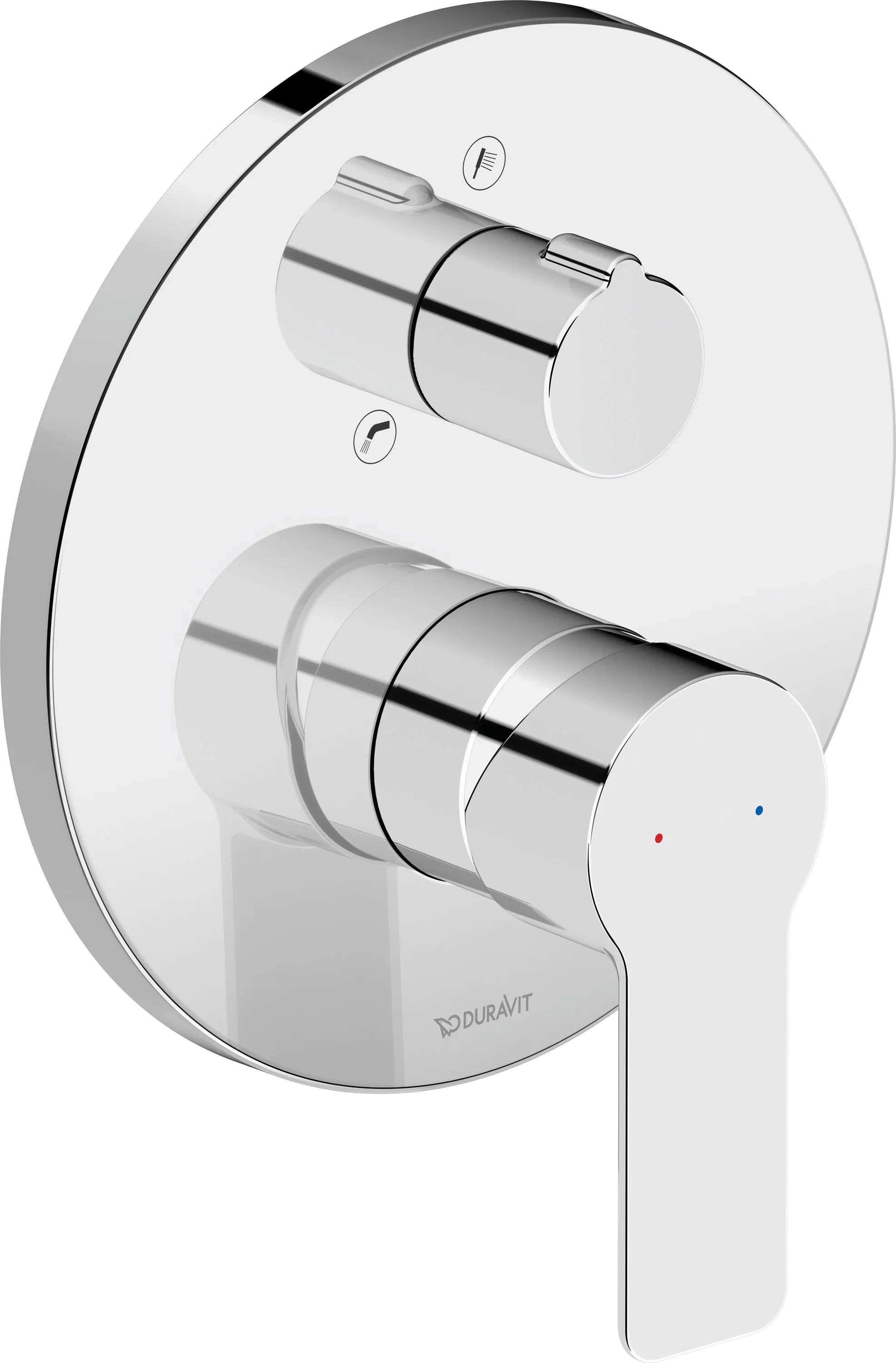D-Code Einhebel-Wannenmischer UP Keramikmischsystem, Chrom HG