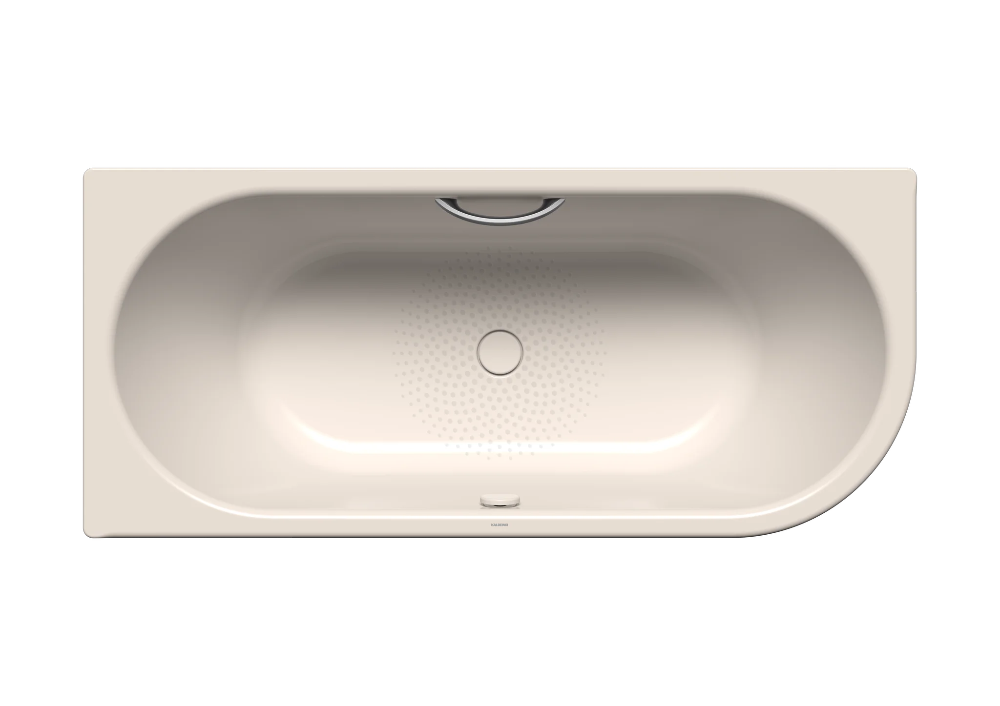 Kaldewei CENTRO DUO 1 RECHTS Badewanne, 1800x800 mm, pergamon, Perl-Effekt, mit Griffloch, Antislip