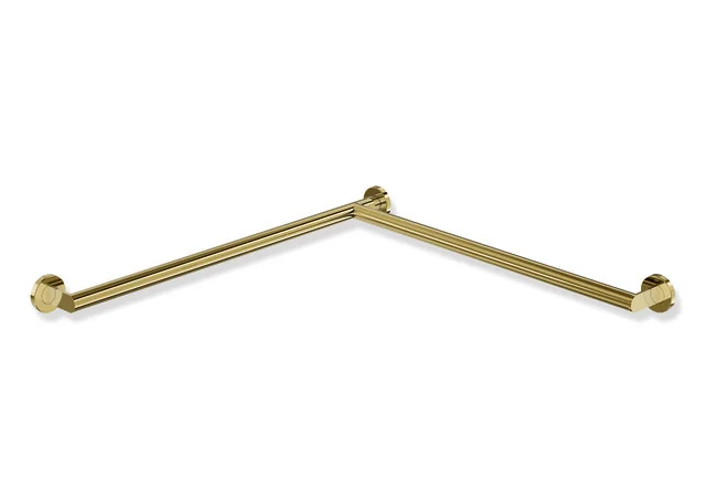 HEWI Dusch- und Wannenhandlauf System 900, Edelstahl PVD gold glänzend, Länge 765 mm, Durchmesser 32 mm, rechts HEWI Dusch- und Wannenhandlauf System 900, Edelstahl PVD gold glänzend, Länge 765 mm, Durchmesser 32 mm, rechts