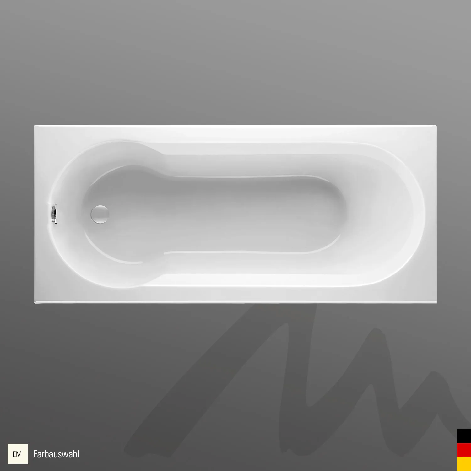 Mauersberger idria Acryl-Badewanne Rechteckform 170⁄75, Farbgruppe: 3