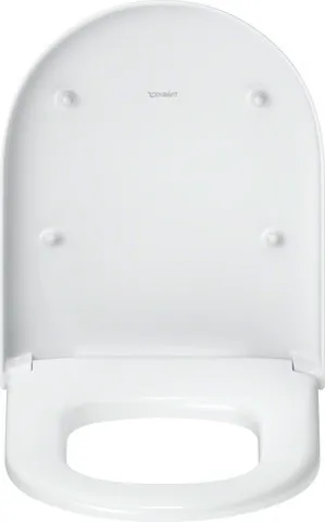 Duravit Univ.WC-Sitz D-shaped Tief 455mm Ülap Absenkaut. abnehmb. Scharn. Edelst. We