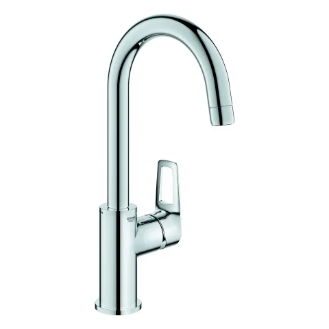Einhand-Waschtischbatterie BauLoop 23891_1, L-Size, Einlochmontage, mit Temperaturbegrenzer, EcoJoy 5,7 l/min Mousseur, glatter Körper, schwenkbarer Rohrauslauf, Push-open Ablaufgarnitur aus Kunststoff 1 1/4″, chrom Einhand-Waschtischbatterie BauLoop 23891_1, L-Size, Einlochmontage, mit Temperaturbegrenzer, EcoJoy 5,7 l/min Mousseur, glatter Körper, schwenkbarer Rohrauslauf, Push-open Ablaufgarnitur aus Kunststoff 1 1/4″, chrom
