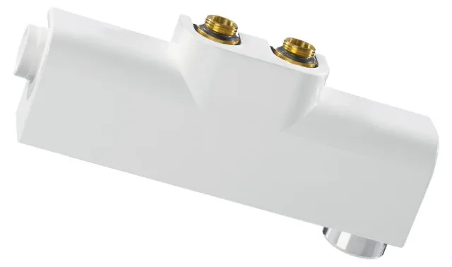 MF-Ventil DN15x50mm, Eck, mit RTL-Ventil inklusiv Verkleidung, weiss