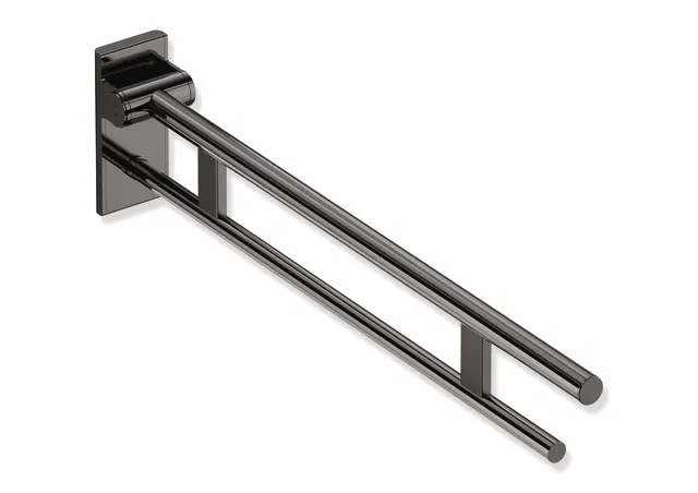 HEWI System 900 Mobiler Stützklappgriff Duo, Design A, Edelstahl, PVD, Ausladung 900 mm