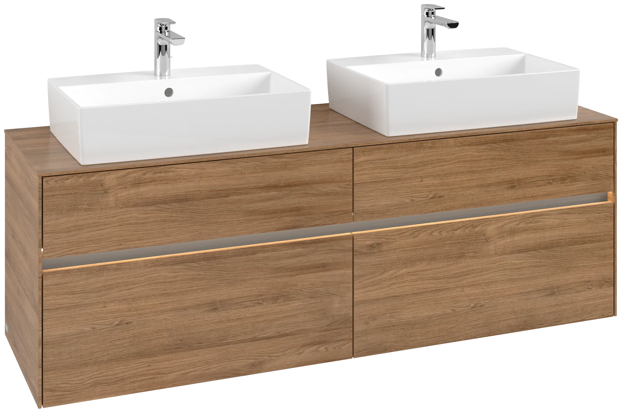 Villeroy & Boch Collaro Waschbeckenunterschrank C137B0, 1600x548x500mm, Kansas Oak