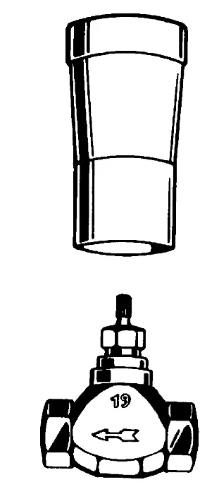 Grohe UP-Ventil 29802, DN 20, vormontiertes Oberteil ¾, kurze Spindel, Gewindeanschluss ¾ Grohe UP-Ventil 29802, DN 20, vormontiertes Oberteil ¾, kurze Spindel, Gewindeanschluss ¾