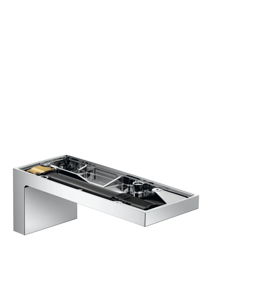 Hansgrohe AXOR MyEdition Wanneneinlauf ohne Platte, Chrom, Ausladung 176 mm, Wandmontage, max. Durchfluss 24 l/min bei 3 bar, Anschluss DN15