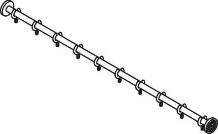 HEWI Duschvorhangstange „System 900“ HEWI Duschvorhangstange „System 900“