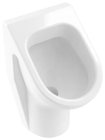 Urinal „Architectura“, Befestigung verdeckt, Zulauf verdeckt, mit Zielobjekt 35,5 × 62 × 38,5 cm in Weiß Alpin