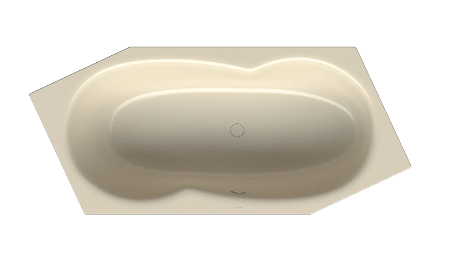 Bette Badewanne BW Sonstige 2-Sitzer Sechseck Jasmin 2060x900x450 mm Einbau mit Überlauf vorne