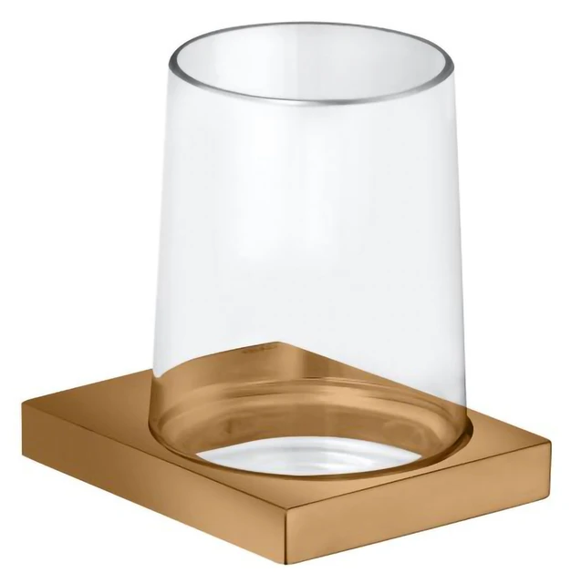 KEUCO EDITION 11 Glashalter mit Echtkristall-Glas Bronze gebürstet KEUCO EDITION 11 Glashalter mit Echtkristall-Glas Bronze gebürstet