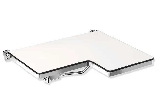 HEWI Duschklappsitz, L-förmig (USA), System 900, Edelstahl, poliert HEWI Duschklappsitz, L-förmig (USA), System 900, Edelstahl, poliert