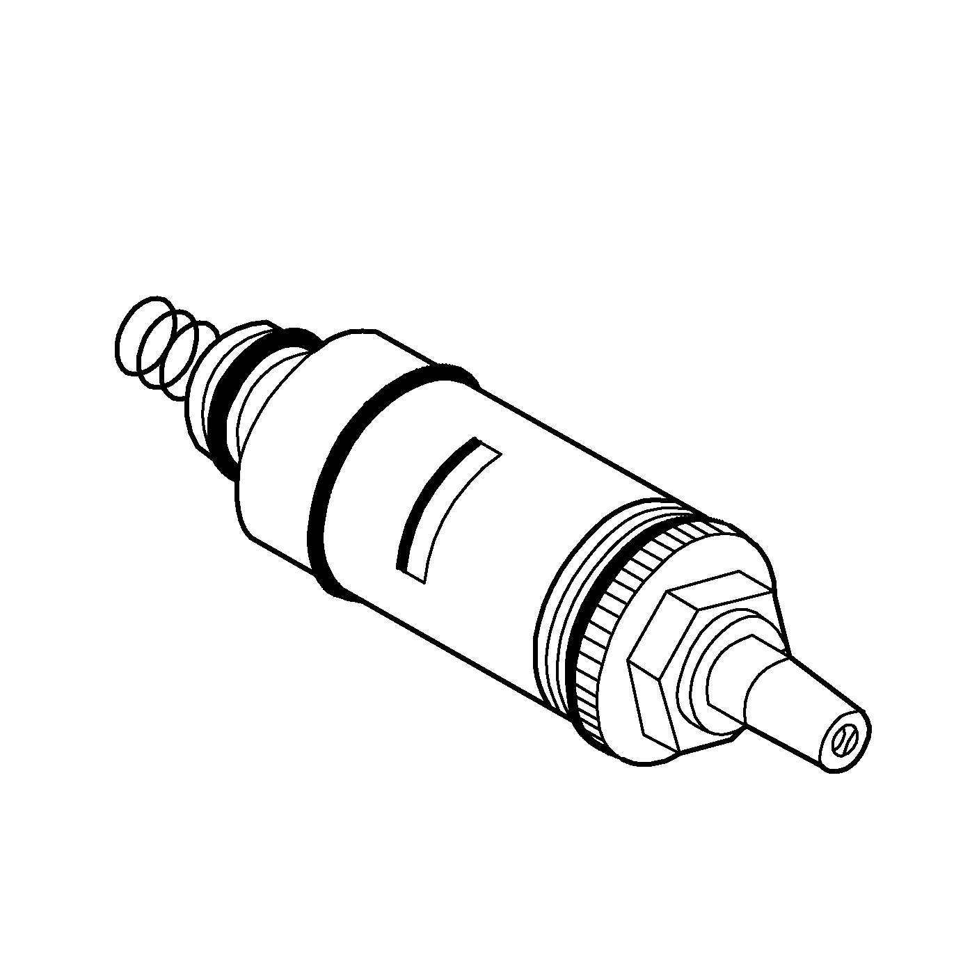 Thermoelement 47016, DN 15, für vertauschte Wasserwege, Dehnstoff, für Grohmix Thermostate