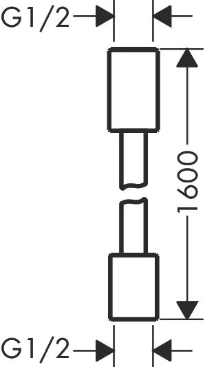 AXOR ShowerSolutions Textilbrauseschlauch 1,60 m mit zylindrischen Muttern Chrom AXOR ShowerSolutions Textilbrauseschlauch 1,60 m mit zylindrischen Muttern Chrom