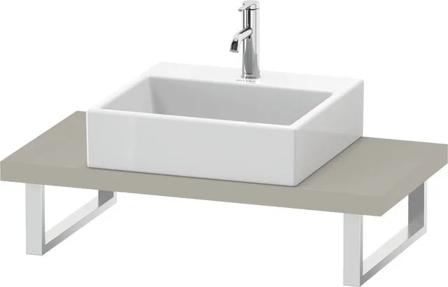 Duravit Konsole „L-Cube“ in Taupe Matt