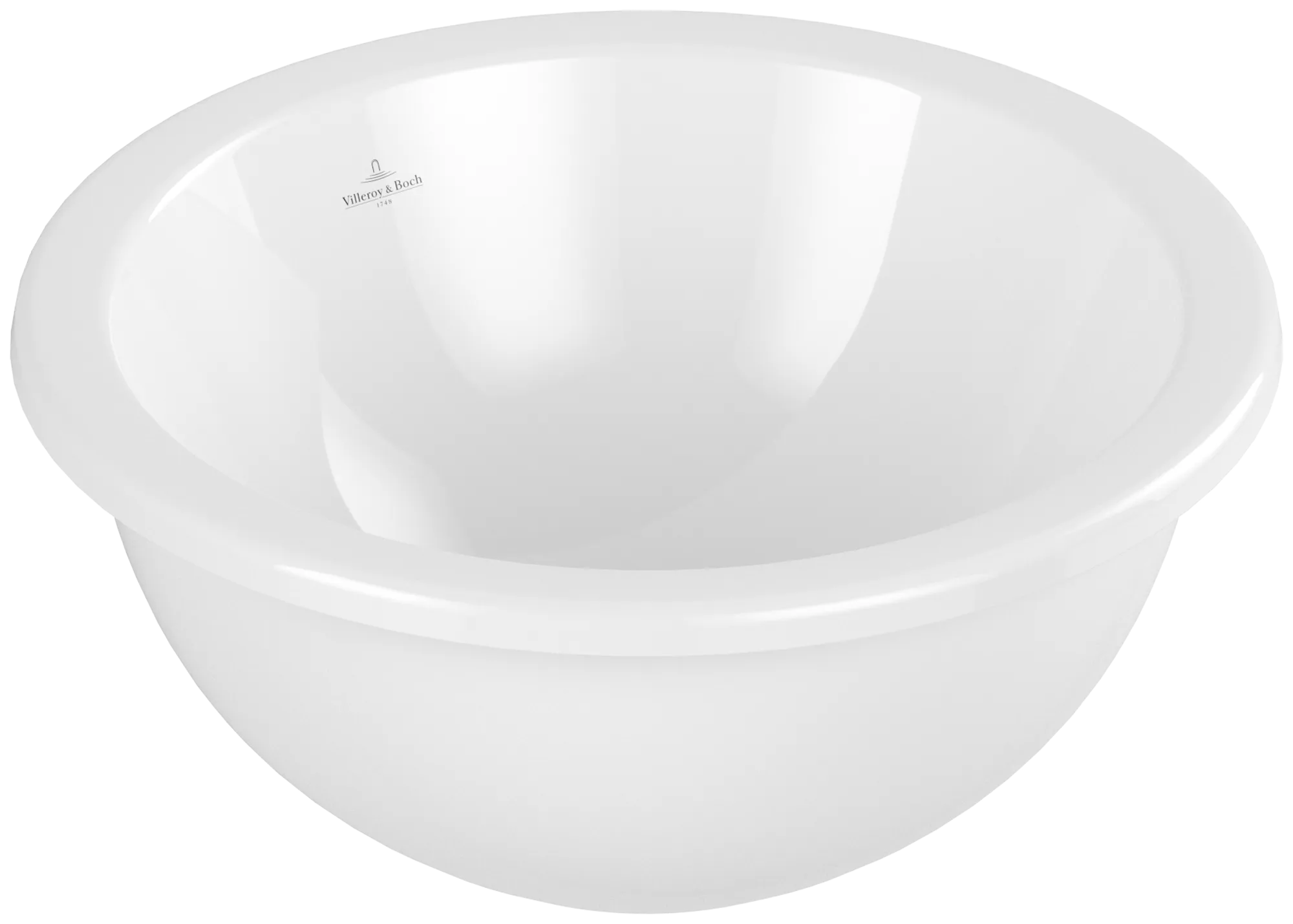 Villeroy & Boch Einbauwaschtisch aus TitanCeram „Loop & Friends“ ohne Hahnlochbohrung, ⌀ 450 mm, ohne Hahnlochbohrung in Weiß Alpin Villeroy & Boch Einbauwaschtisch aus TitanCeram „Loop & Friends“ ohne Hahnlochbohrung, ⌀ 450 mm, ohne Hahnlochbohrung in Weiß Alpin