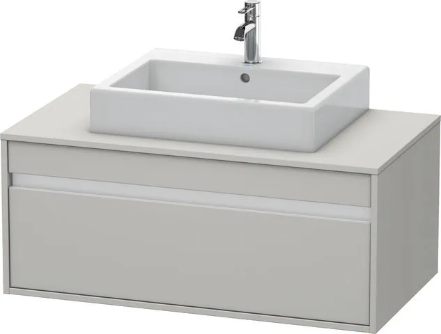 Duravit Waschtischunterschrank wandhängend „Ketho“ 100 × 42,6 × 55 cm Betongrau Matt Duravit Waschtischunterschrank wandhängend „Ketho“ 100 × 42,6 × 55 cm Betongrau Matt