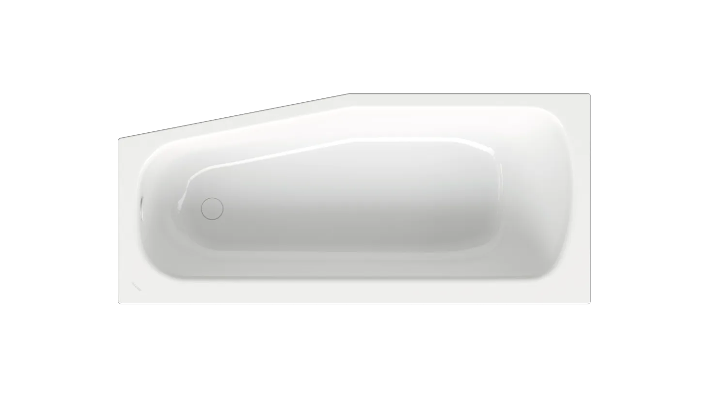 Bette Bambino Badewanne, rechts, weiß, 1570 x 700 mm, 30 mm Randhöhe, 1-Sitzer, Raumspar-Badewanne