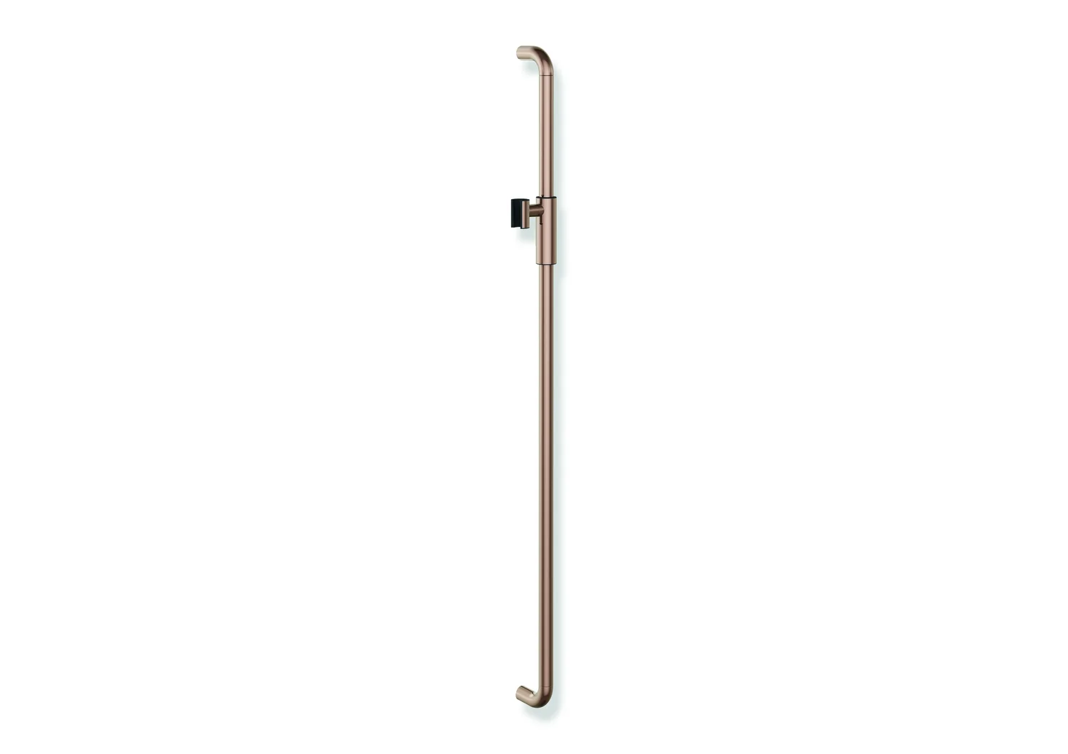 HEWI Brausehalterstange Serie 480, PVD beschichtet, Achsmaß 1100 mm, Durchmesser 25 mm, Kupfer glänzend