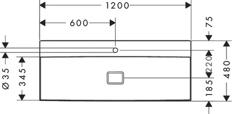 Xevolos E Waschtisch 1200/480 mit Hahnloch ohne Überlauf, SmartClean Weiß Xevolos E Waschtisch 1200/480 mit Hahnloch ohne Überlauf, SmartClean Weiß