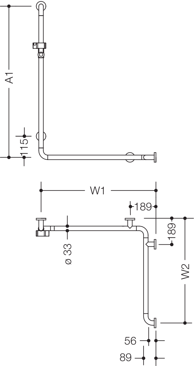 HEWI Haltegriff „Serie 801“