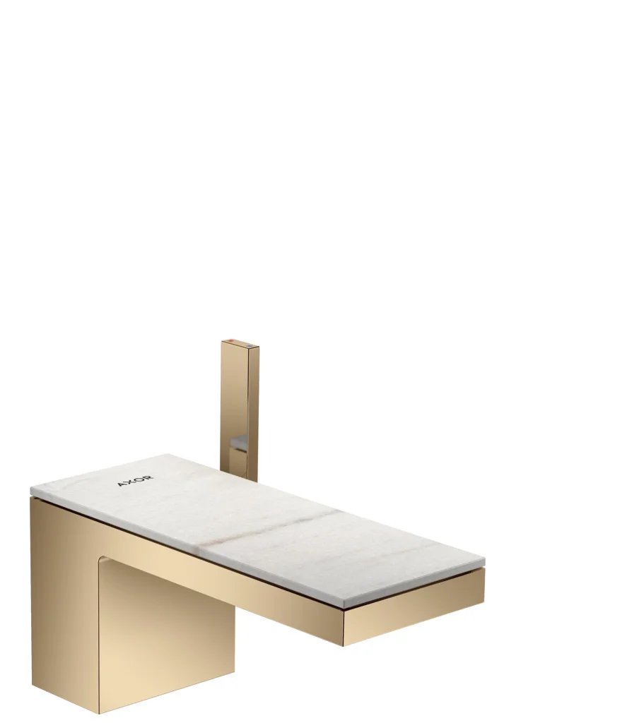 Hansgrohe AXOR MyEdition Platte 200 mm Marmor Lasa Covelano Vena Oro abnehmbar