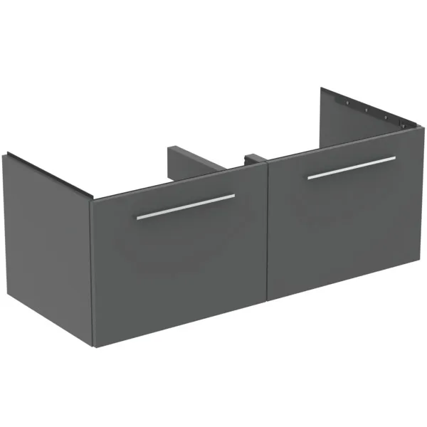Ideal Standard Waschtischunterschrank „i.lifeB“ 120 × 44 × 50,5 cm Quarzgrau matt