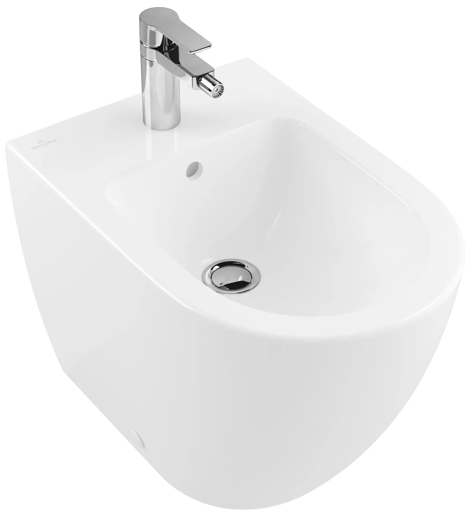 Villeroy & Boch Stand-Bidet „Subway 2.0“, Befestigung verdeckt, mit Hahnlochbohrung 37,5 × 56 × 40 cm