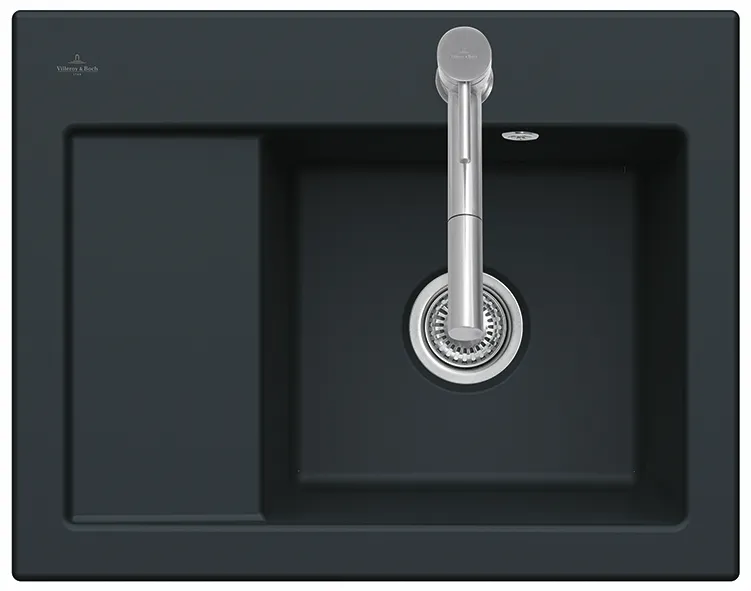 Villeroy & Boch Einbau-Küchenspülbecken „Subway“ 45 Compact 650 × 510 × 220 mm, für Becken rechts in Ivory Villeroy & Boch Einbau-Küchenspülbecken „Subway“ 45 Compact 650 × 510 × 220 mm, für Becken rechts in Ivory