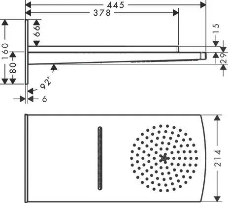Kopfbrause Raindance Rainfall 180 Air 2jet chrom Kopfbrause Raindance Rainfall 180 Air 2jet chrom